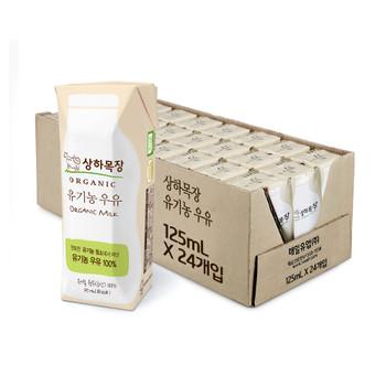 [매일유업] 상하목장 유기농 우유 125ml 24팩