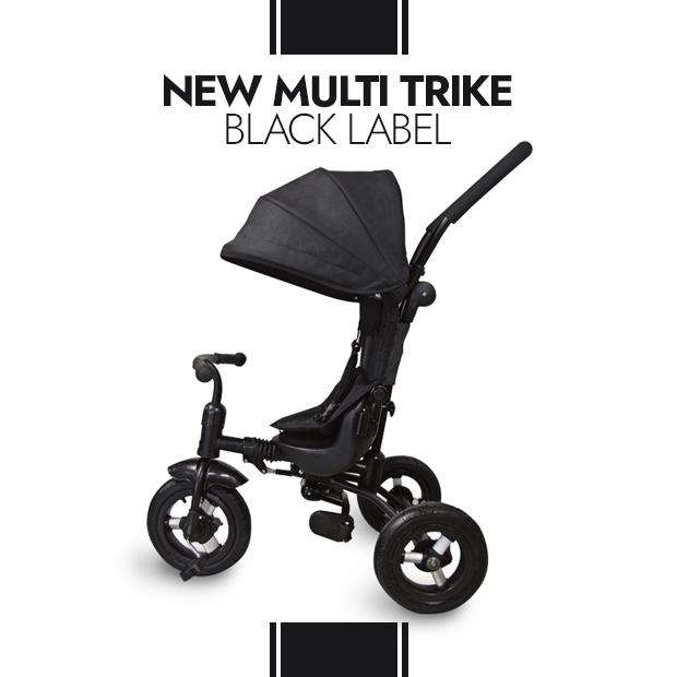 멀티트라이크 블랙에디션 유아용 접이식 세발자전거