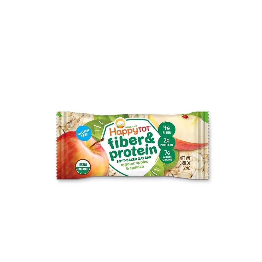해피토트 오가닉 및 단백질 스낵바 5개x6팩 Happy Tot Organic Fiber & Protein Soft-Baked Oat Bars Toddler Snack