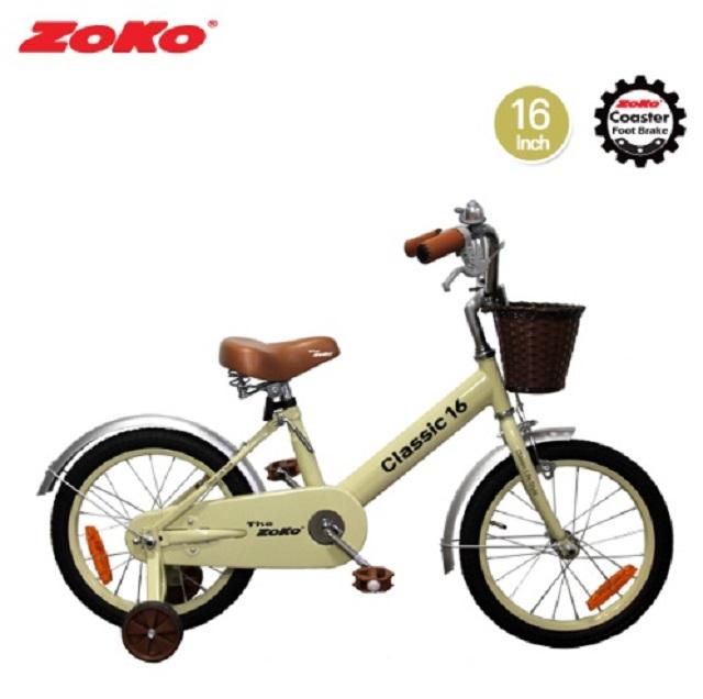ZOKO 클래식 16인치 유아동 체인자전거 (보조바퀴)
